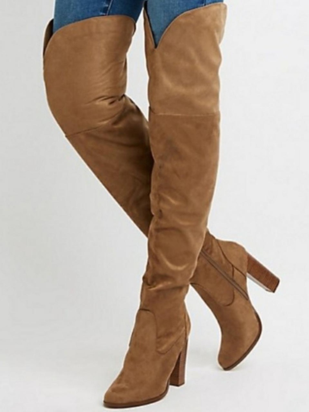 Charlotte-russe Women's Brown and Tan Boots